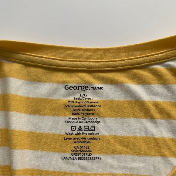 Yellow & White Striped George Shirt - Picture 3 of 3
